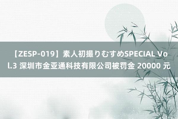 【ZESP-019】素人初撮りむすめSPECIAL Vol.3 深圳市金亚通科技有限公司被罚金 20000 元